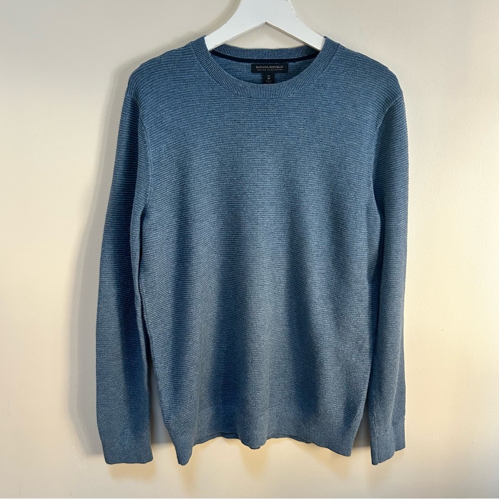 Banana Republic ~ Men’s Tall Organic Slub Cotton Medium Pullover Crew